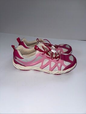 Merrell Kids Hot Pink and White Trail Sneakers